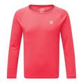 Dare 2b Kinder Elate Lightweight Fast Wicking Quick Drying Anti-Bacterial Baselayer Set, neon pink, 15-16