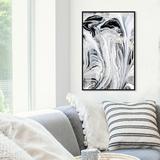 Art Remedy Abstract Centurion - Graphic Art Print Canvas in Black/Gray | 24 H x 16 W x 1.5 D in | Wayfair 33300_16x24_CANV_BFL