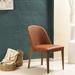 Corrigan Studio® Klein Side Chair in Brick Red Wood/Upholstered/Fabric in Brown/Red | 32.2 H x 17.7 W x 22.2 D in | Wayfair