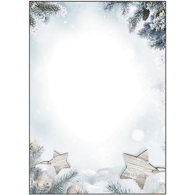 Sigel Weihnachts-Motivpapier »Snow Star« DP312 - 25 Blatt, 21x29.7 cm Image
