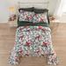 3-Pc. Microfleece Christmas Bedspread Set by BrylaneHome in Cardinal (Size KING) Reversible Quilted Cover & Pillow Shams