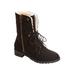 Wide Width Women's The Leighton Weather Boot by Comfortview in Black (Size 11 W)