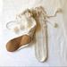 American Eagle Outfitters Shoes | Nwt American Eagle Cream Knit Slippers | Color: Cream/White | Size: Large