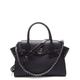 Michael Kors Damen Carmen Handtasche, Black, Large