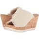 Minnetonka Damen York/Off White Linen Sandale, 40 EU