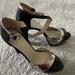 Nine West Shoes | Black And Silver Strappy Heels- Like New! | Color: Black/Silver | Size: 8