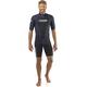 Cressi Men's Tortuga Wetsuit 2.5mm Shorty Neoprenanzug aus High Stretch Neopren für Herren, Schwarz/Blau, S/2