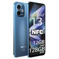 Ulefone Note 16 Pro SIM-Free & Unlocked Mobile Phones, NFC 12GB + 128GB Smartphones, Android 13 Phone, 4G Dual SIM Smart Phone, 50MP Rear Camera, 6.52" Screen, UK Version, Fingerprint Face ID, Blue