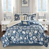 Cape Cod Comforter Bed Set Blue, Queen, Blue