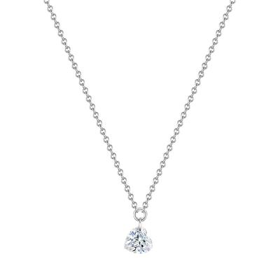 Glanzstücke München - Halskette Herz Sterling Silber Topas in Silber Ketten 1 ct Damen