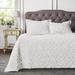 Kelly Clarkson Home Emberly Tufted 100% Cotton Sateen Coverlet Set in Farmhouse Style Cotton Sateen in White | Wayfair