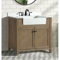 Sand & Stable™ Clarion 36" Single Bathroom Vanity Set, Wood in Gray | 34.5 H x 36 W x 20.3 D in | Wayfair 0F7FC549C8854334AEFB4AF7CE0DE0C6