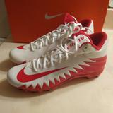 Nike Shoes | Nib Nike Alpha Menace Varsity Mid Football Cleats | Color: Red/White | Size: 10.5