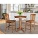 Red Barrel Studio® Abeda 3 - Piece Counter Height Solid Wood Dining Set Wood in Brown | 35.9 H in | Wayfair 4C60460A8033424593D52D8E9AFA1B1E