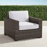 Palermo Lounge Chair with Cushions in Bronze Finish - Rain Resort Stripe Dove, Standard - Frontgate