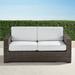 Palermo Loveseat with Cushions in Bronze Finish - Rain Resort Stripe Dove, Standard - Frontgate