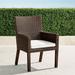 Palermo Bar and Dining Cushion - Dining Arm Chair, Custom Sunbrella Rain, Rain Resort Stripe Black, Standard - Frontgate