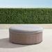 Pasadena Ottoman in Dove Finish - Linen Flax, Standard - Frontgate