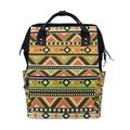 African Art Tribal Print Mommy Bags Mother Bag Travel Backpack Diaper Bag Daypack Nappy Bags for Baby Care