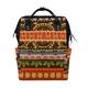 African Art Tribal Print Mommy Bags Mother Bag Travel Backpack Diaper Bag Daypack Nappy Bags for Baby Care