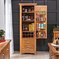 The Furniture Market Cheshire Oak Single Kitchen Larder Pantry Cupboard