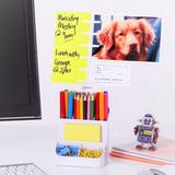 Note Tower Sticky Note Desk Organizer Plastic in White | 12.16 H x 4.13 W x 4.84 D in | Wayfair NTR550-2