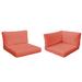 Highland Dunes 5 Piece Indoor/Outdoor Cushion Cover Set Acrylic in Orange/Pink | Wayfair 19210B98798944B5A8378FE9DC65A308