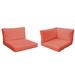 Highland Dunes 5 Piece Indoor/Outdoor Cushion Cover Set Acrylic in Orange/Red/Pink | Wayfair 8B22C30F46884EDF8592F810F8FB434B