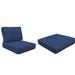 Highland Dunes Lexington Indoor/Outdoor 4 Piece Cushion Cover Set Acrylic in Blue | 6 H x 28 W x 28 D in | Wayfair 9D058D345A3245448FF3AD19E43C175B