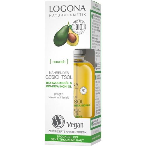 Logona – Nourish Nährendes Bio-Avocado Gesichtsöl 30 ml