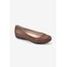 Women's Clara Flat by Cliffs in Cognac Burnished Smooth (Size 6 1/2 M)