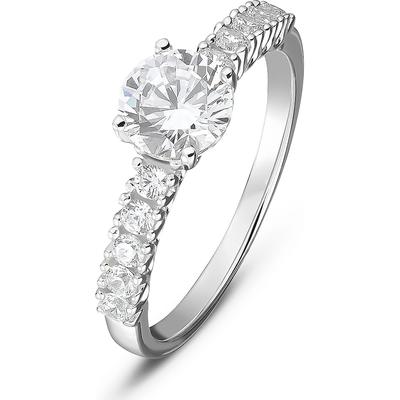 FAVS - Damenring 925er Silber Ringe 1 ct