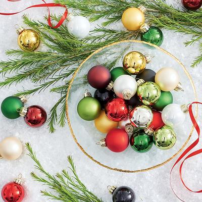 Christmas Classic Mini Ornaments, Set Of 32 - Grandin Road