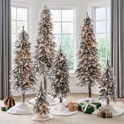 Christmas Pre-Lit Flocked Alpine Tree - 2' - Grand...