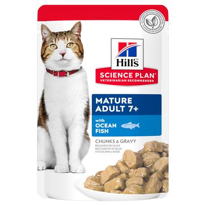 48 x 85g Hill's Science Plan Mature Adult Ozeanfisch Katzennassfutter