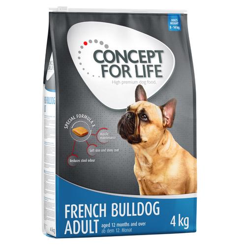 2x4 kg Französische Bulldogge Adult Concept for Life Trockenfutter für Hunde