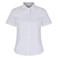 School Uniform 365 Trutex Girls Short Sleeve, Slim Fit Non Iron Blouses - Twin Pack, White, 36" (14 Years)