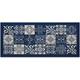 HomeLife Kitchen Rug | Non Slip Mat for Kitchen | 55x190 Made in Italy | Modern Floor Mat | Long Runner Rug 2 Kitchen Mat Non Slip Washable [55X190, Blue]