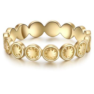 Glanzstücke München Ring Sonne Sterling Silber in Gelbgold 56 Damen Image