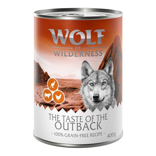 24 x 400g The Taste Of The Outback Wolf of Wilderness Hundefutter nass