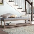 Greyleigh™ Newport Storage Bench Wood/Upholstered/Fabric in Brown | 17 H x 59 W x 17 D in | Wayfair 978013AF13634C0283D0D457F0467E2C