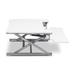 Inbox Zero Height Adjustable Standing Desk Converter Wood/Metal in Gray/White/Black | 35 W x 23.2 D in | Wayfair C552E4D522E744119D3F79A23F8FECD2