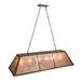 Meyda Lighting Ono 6 - Light Pool Table Lights Square/Rectangle Pendant in Brown | 13 H x 70 W x 17 D in | Wayfair 106959