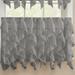 House of Hampton® Elegant Sheer Voile Vertical Ruffle Window Cafe Curtain Polyester in Gray | 24 H x 56 W in | Wayfair C-6777-TIERS-24-GRY