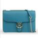 Gucci Bags | Gucci Blue Leather Interlocking Gg Crossbody Bag. | Color: Blue | Size: 11 X 7 X 2.75 Inches