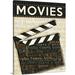Great Big Canvas 'Cinema II Vintage Advertisement | 14" H x 11" W x 1.25" D | Wayfair 1057220_1_11x14