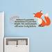 Zoomie Kids Truly Believe Fox Vinyl Wall Decal Vinyl in Orange/Red | 8 H x 10 W in | Wayfair D58F398A307244CC86959B6EE7ECE5CA