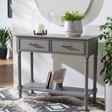 August Grove® Solemi 35.5" Console Table Wood in Gray | 29.5 H x 35.5 W x 13 D in | Wayfair 0BF3796D35834EF7B8B3CF5AEF7338BC