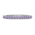 925 Sterling Silver Thin Stacking Ring 0.60 Ct Amethyst Eternity Raquel Band (N)