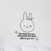 Zoomie Kids Do What You Can Cute Rabbit Vinyl Wall Decal Vinyl in Gray/White | 30 H x 30 W in | Wayfair 3E295088498C4671B30E1524D1F473F4